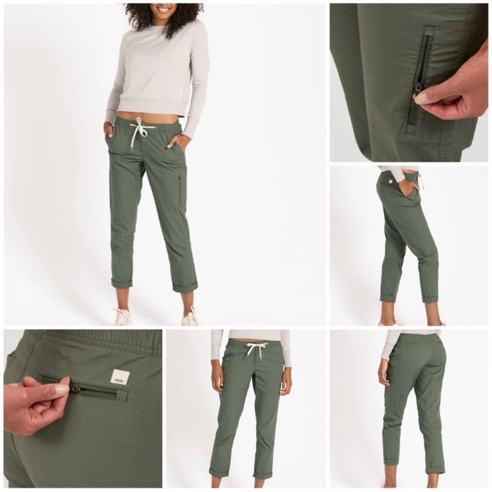 Vuori Olive Green Women's Ripstop Pants XL